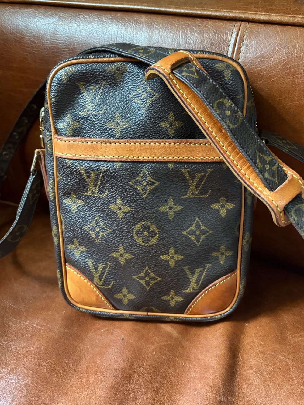 Louis Vuitton Vintage Danube Monogram Canvas Adjustable Strap Crossbody